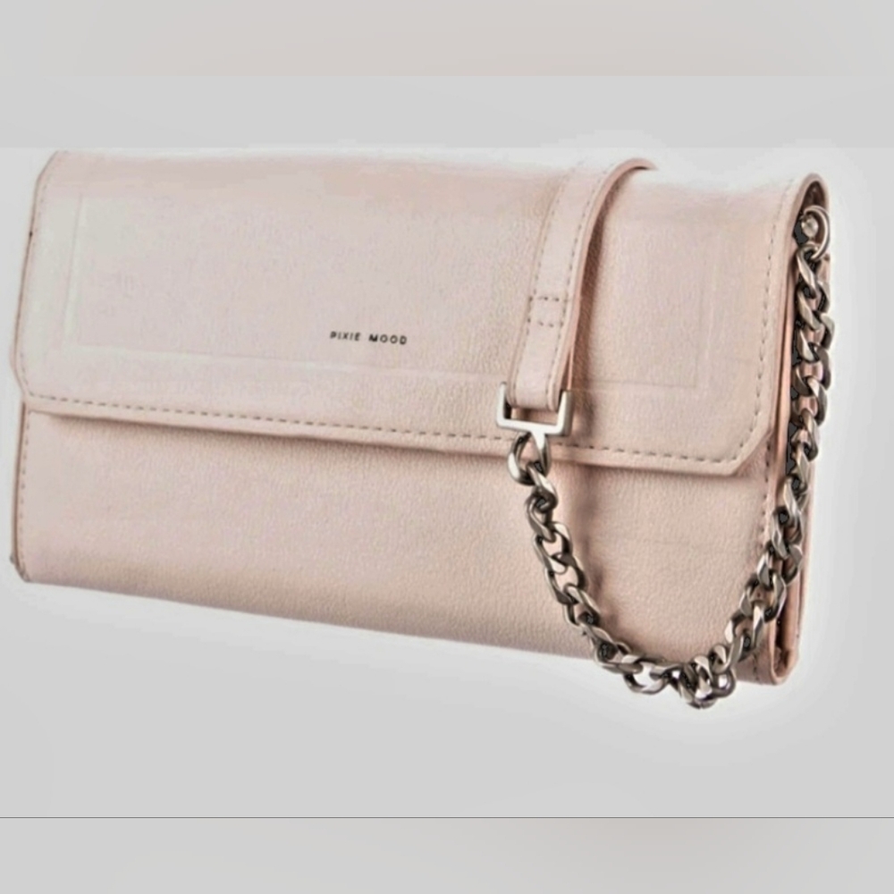 Pixie Mood Blush Clutch with Chain Strap